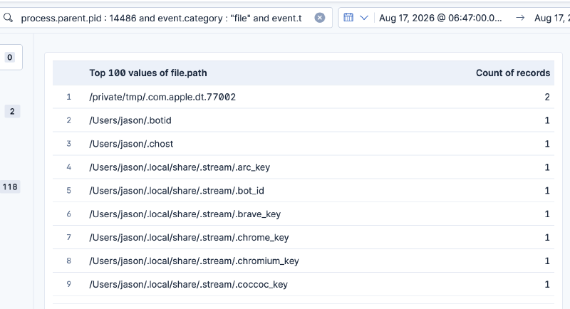 Browser-related files surfaced through file-path statistics